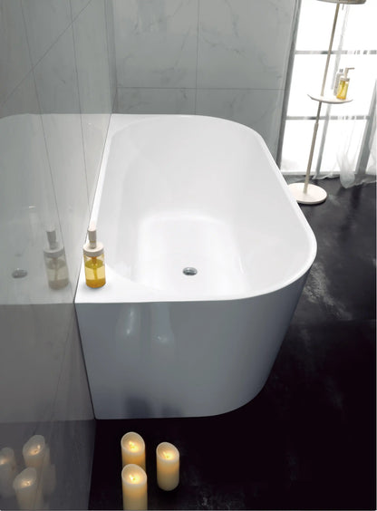 Braemar Acrylic Bathtub Back to Wall