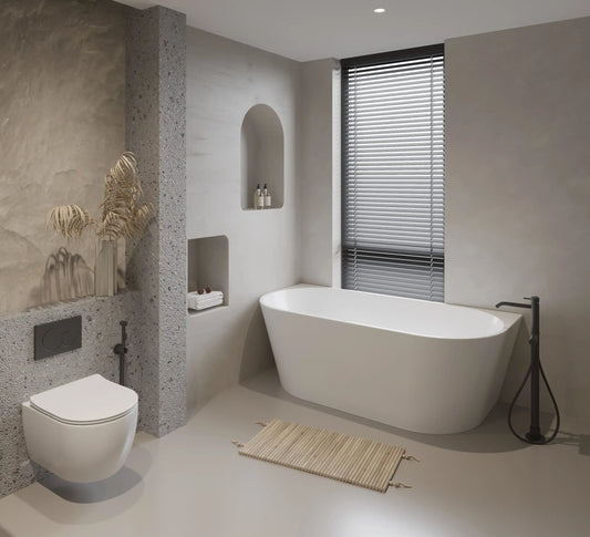 Braemar Acrylic Bathtub Back to Wall
