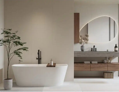 Braemar Acrylic Bathtub Back to Wall