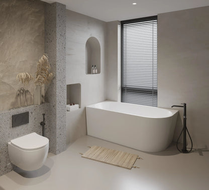 Hailee Acrylic Bathtub Back to Corner