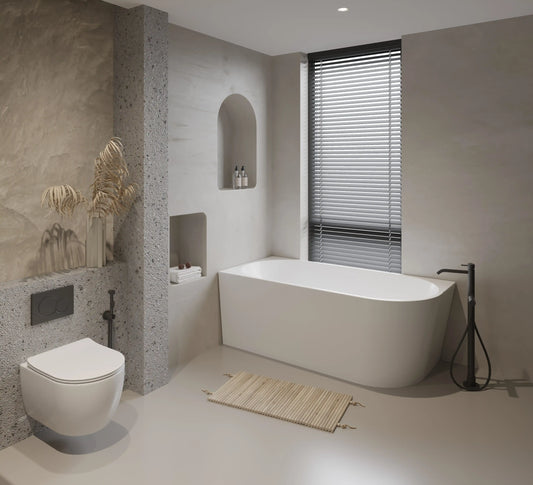 Hailee Acrylic Bathtub Back to Corner