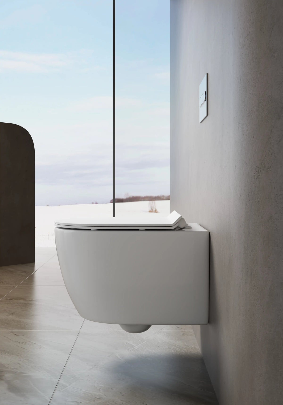 Isla Rimless Inwall Toilet Wall Hung Pan