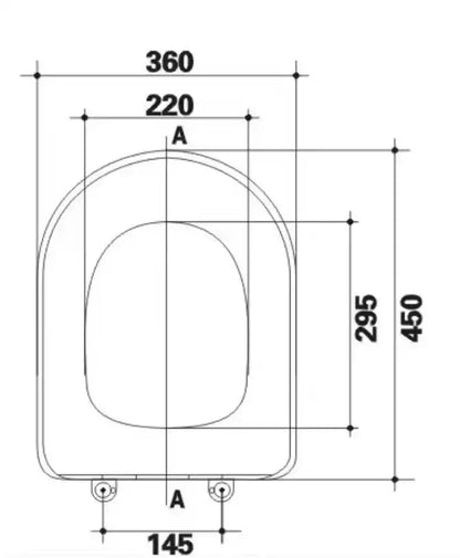 Toilet seat suits Monica toilet