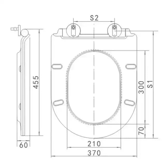 Toilet seat suits Isla and Cotia toilet