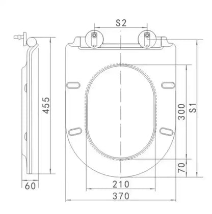 Toilet seat suits Isla and Cotia toilet