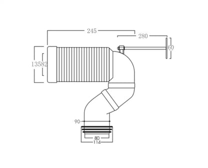 S trap Pipe for Toilets