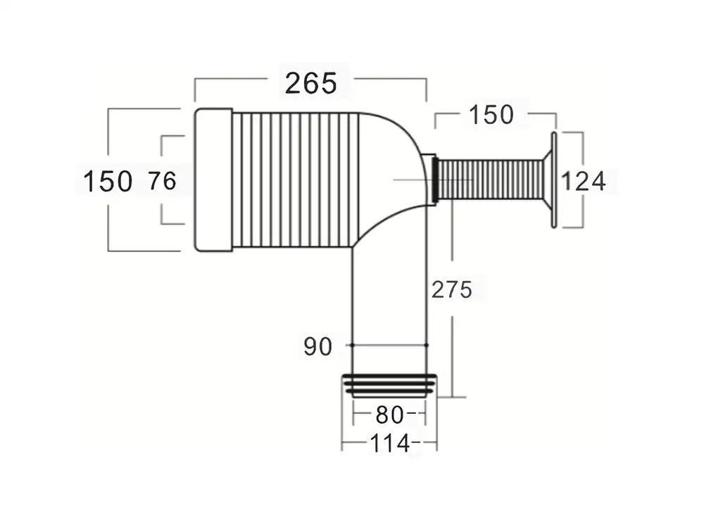 S trap Pipe for Toilets