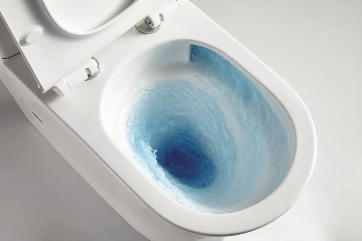 Spoto Tornado Rimless Back to Wall Toilet Suite with Geberit Cistern