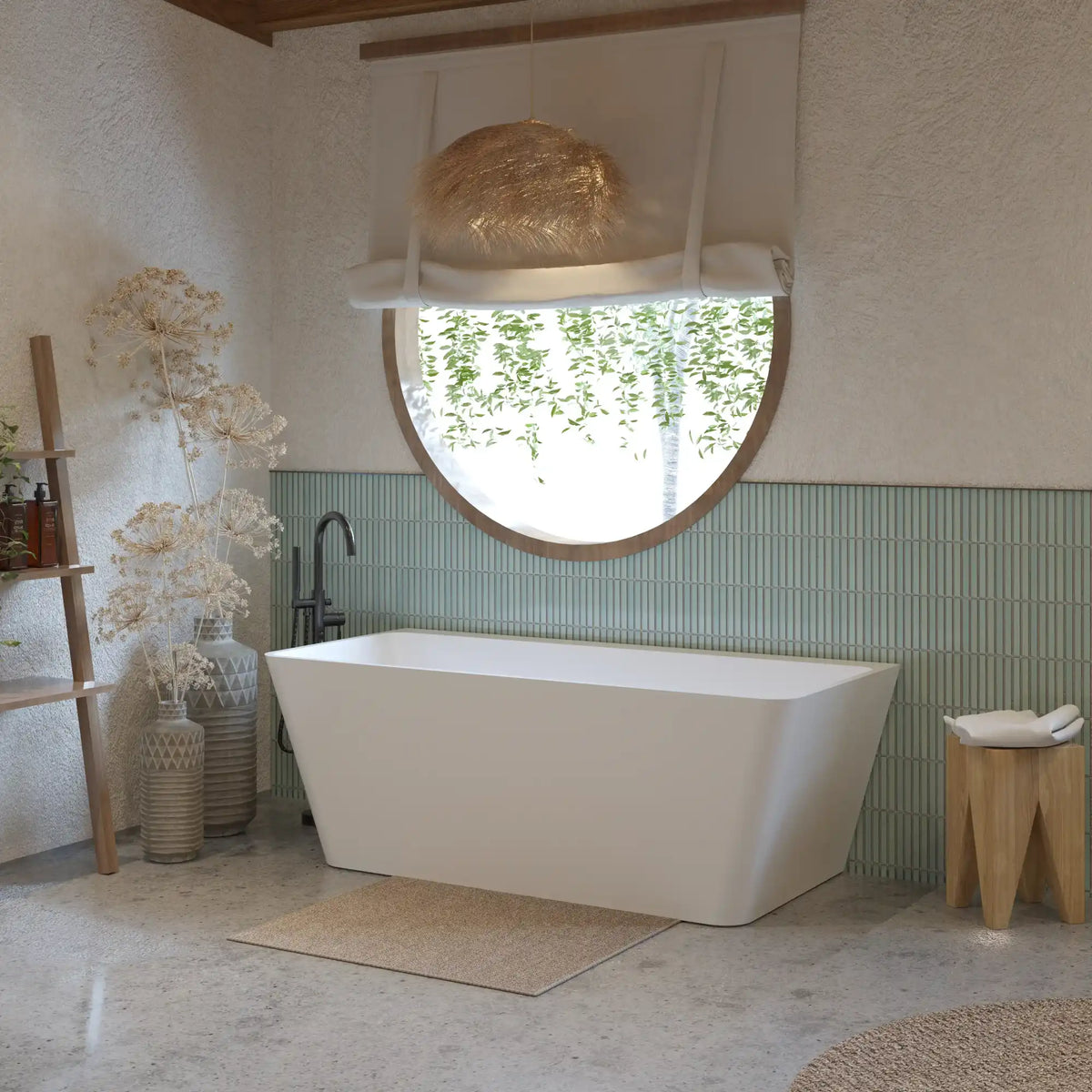 Victoria Acrylic Bathtub Back to Wall