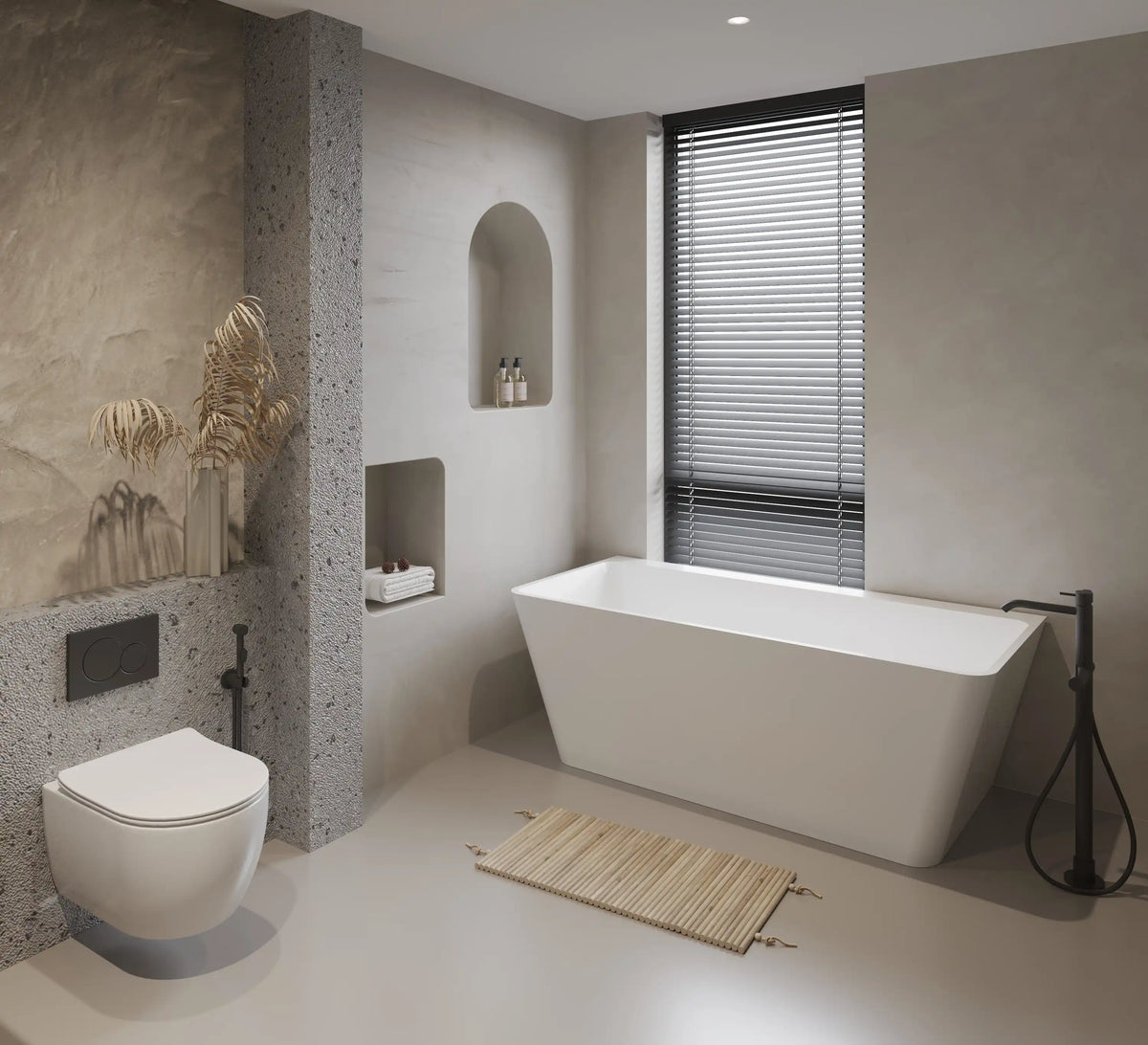 Victoria Acrylic Bathtub Back to Wall